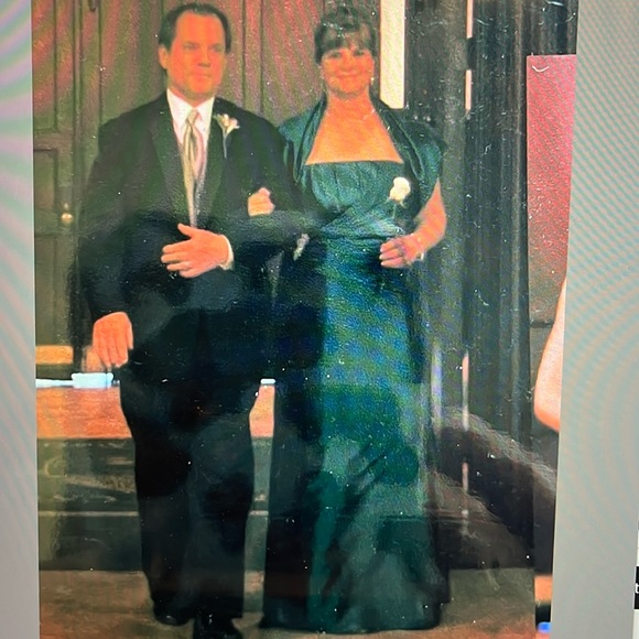 Jade Couture Mother of the Bride Teal Gown - Picture 13 of 16